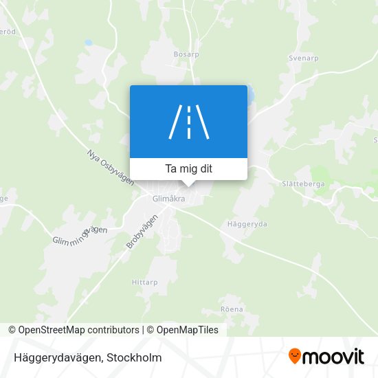 Häggerydavägen karta