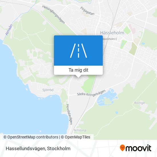 Hassellundsvägen karta