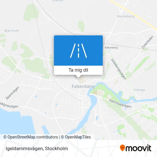 Igeldammsvägen karta