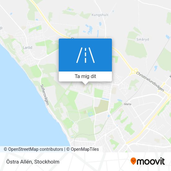 Östra Allén karta
