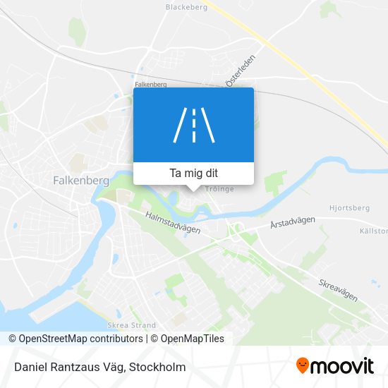 Daniel Rantzaus Väg karta