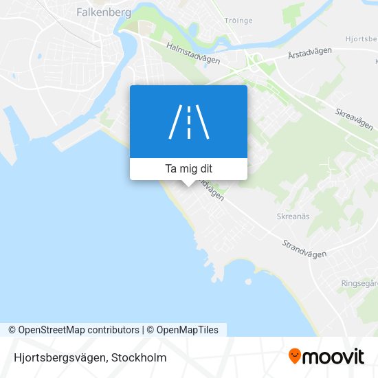 Hjortsbergsvägen karta