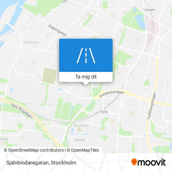 Självbindaregatan karta