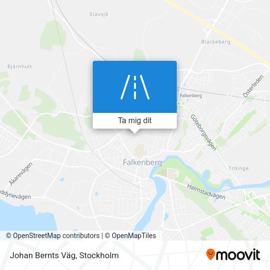 Johan Bernts Väg karta