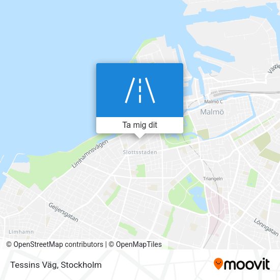 Tessins Väg karta