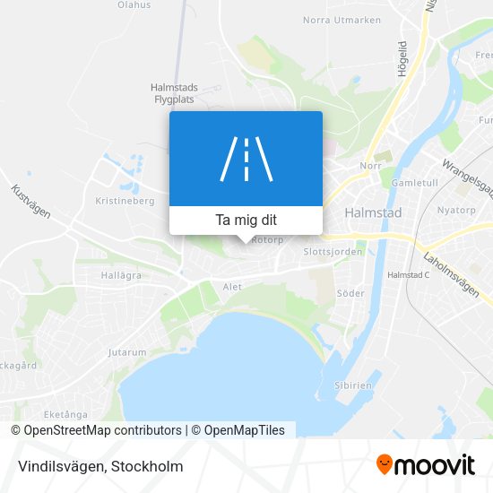 Vindilsvägen karta