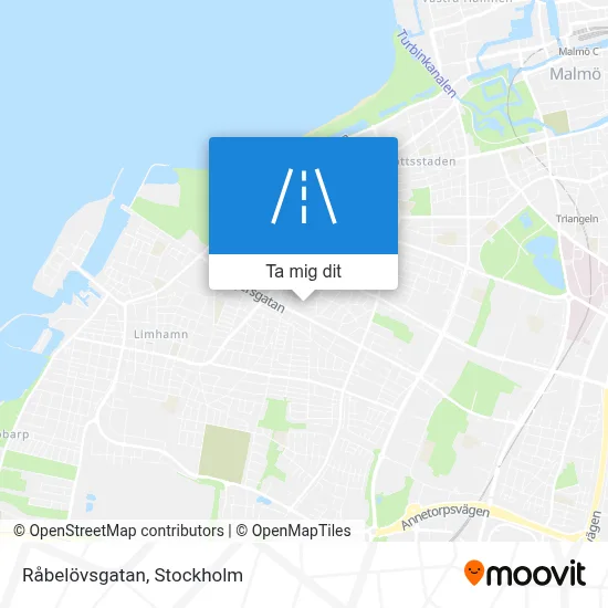 Råbelövsgatan karta