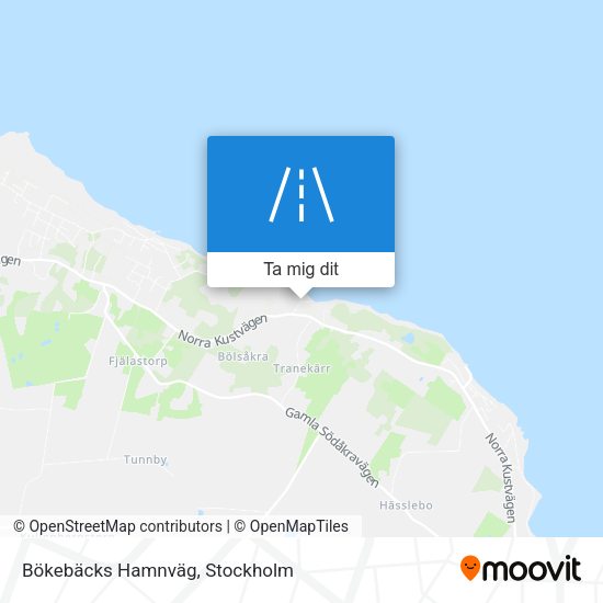 Bökebäcks Hamnväg karta