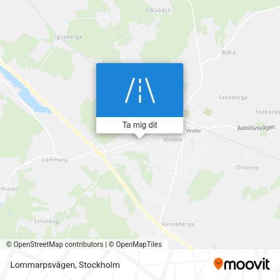 Lommarpsvägen karta