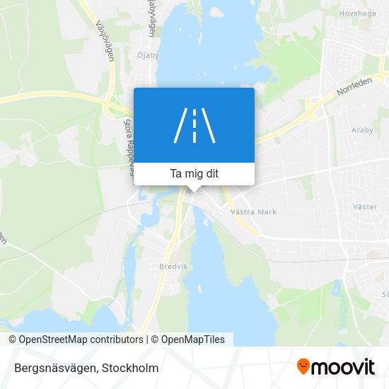 Bergsnäsvägen karta