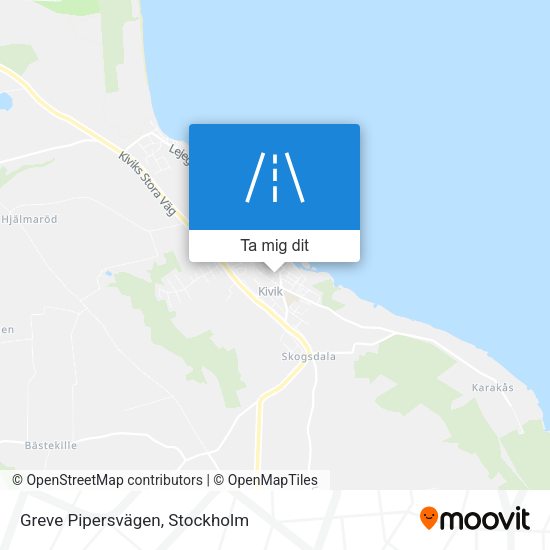Greve Pipersvägen karta