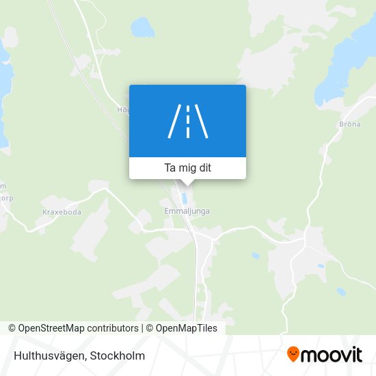 Hulthusvägen karta