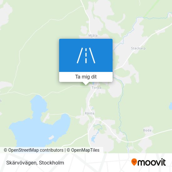 Skärvövägen karta