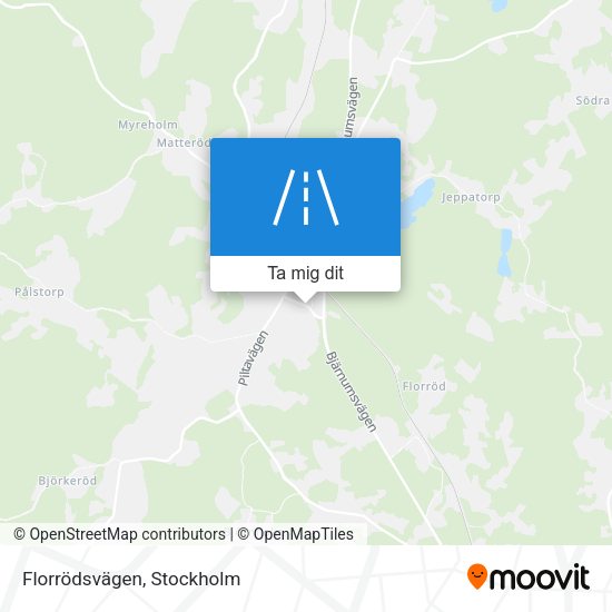 Florrödsvägen karta