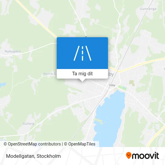 Modellgatan karta