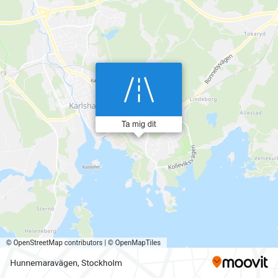 Hunnemaravägen karta