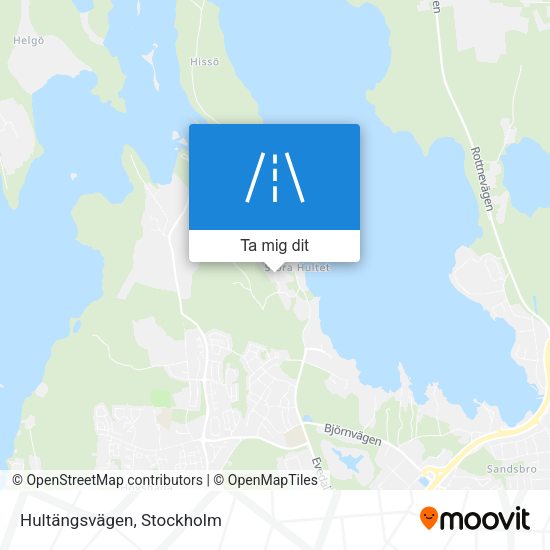 Hultängsvägen karta