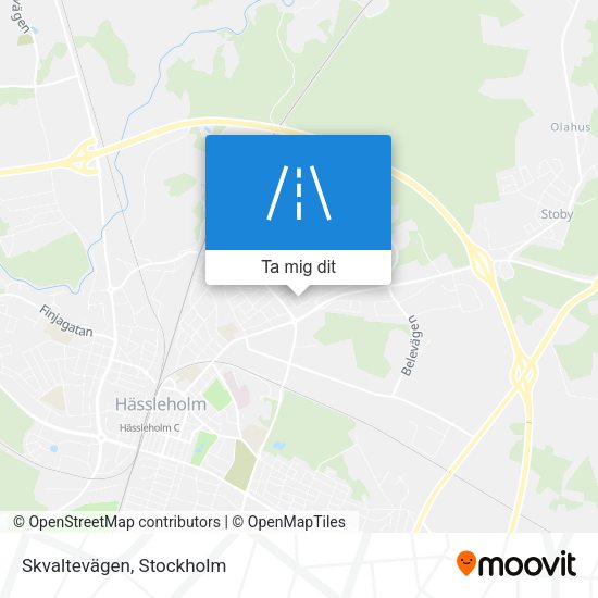 Skvaltevägen karta