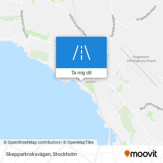 Skepparkroksvägen karta