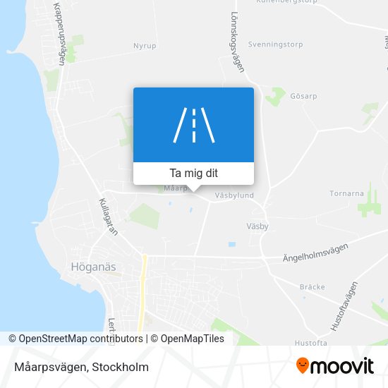 Måarpsvägen karta