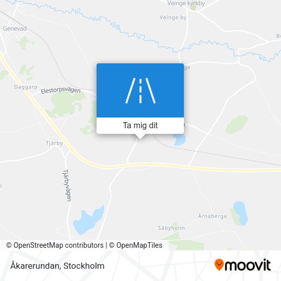 Åkarerundan karta