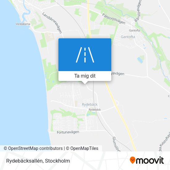 Rydebäcksallén karta