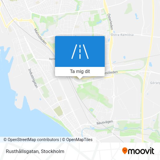 Rusthållsgatan karta