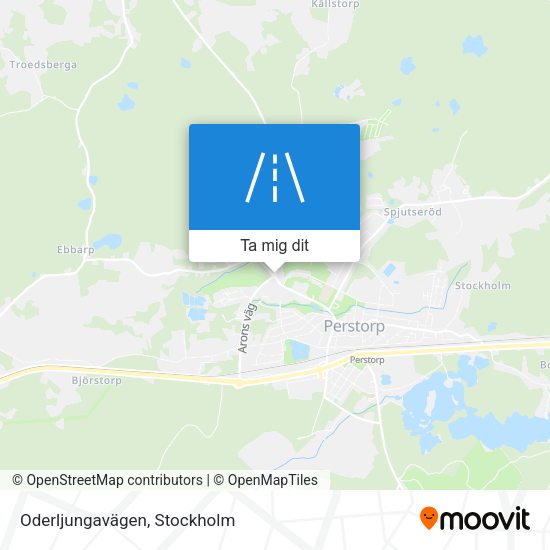 Oderljungavägen karta