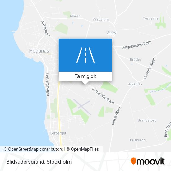 Blidvädersgränd karta