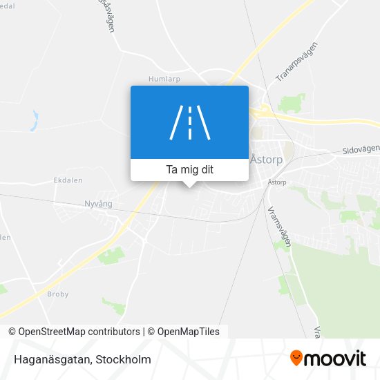 Haganäsgatan karta
