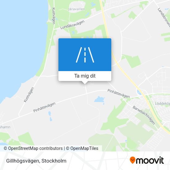 Gillhögsvägen karta