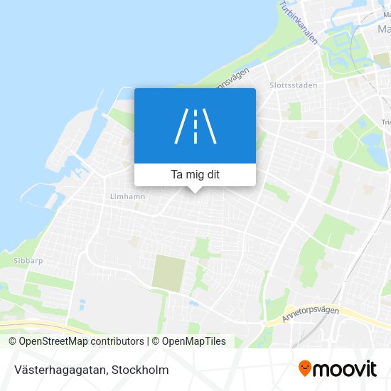 Västerhagagatan karta