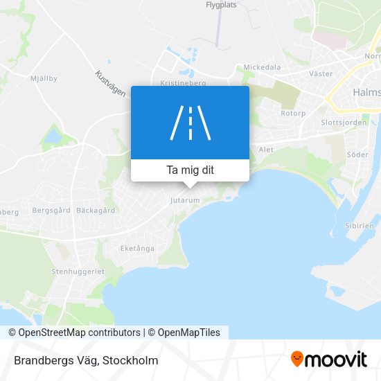Brandbergs Väg karta