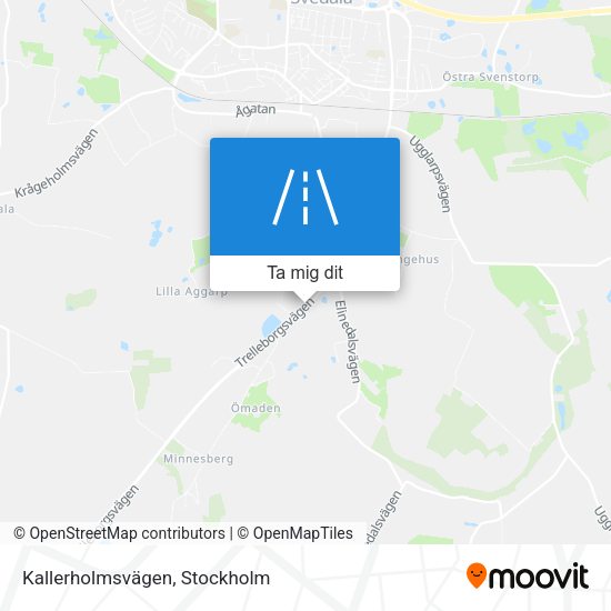 Kallerholmsvägen karta
