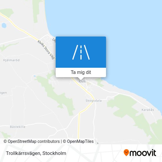 Trollkärrsvägen karta