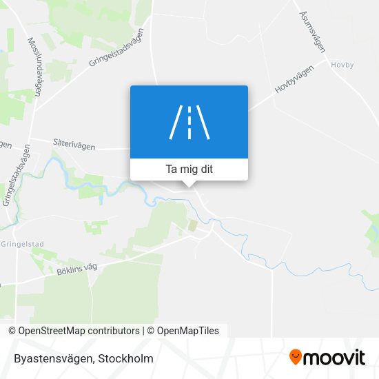 Byastensvägen karta
