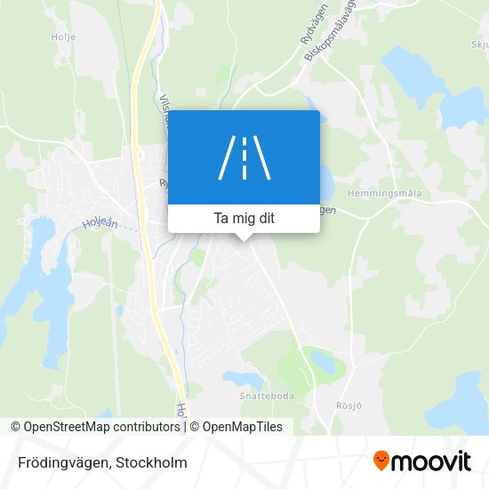 Frödingvägen karta
