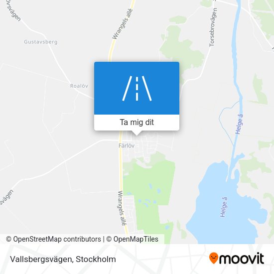 Vallsbergsvägen karta