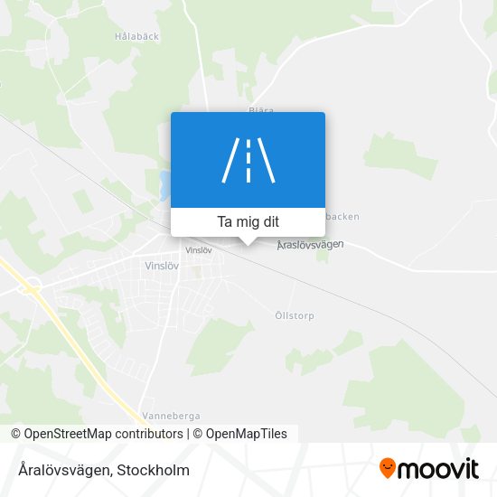 Åralövsvägen karta