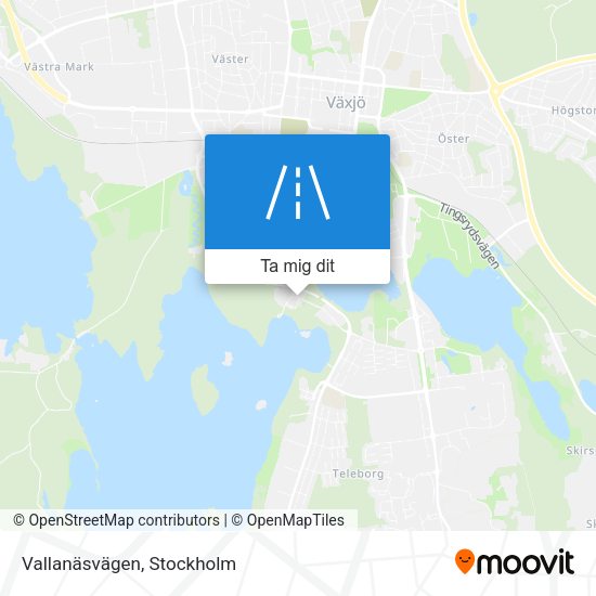Vallanäsvägen karta