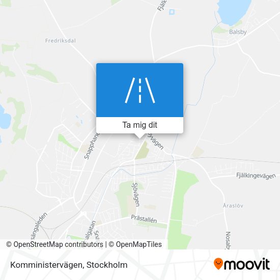 Komministervägen karta