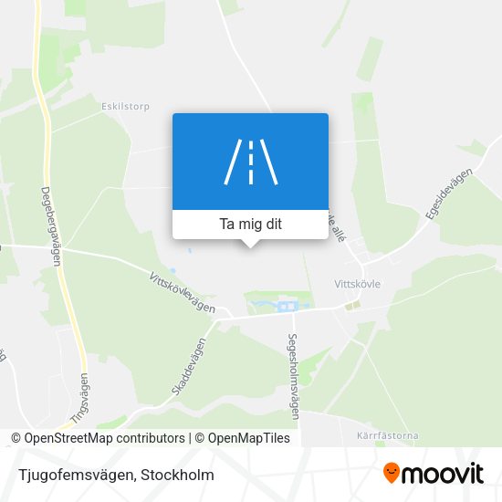 Tjugofemsvägen karta