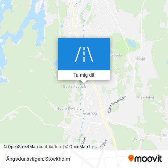 Ängsdunsvägen karta