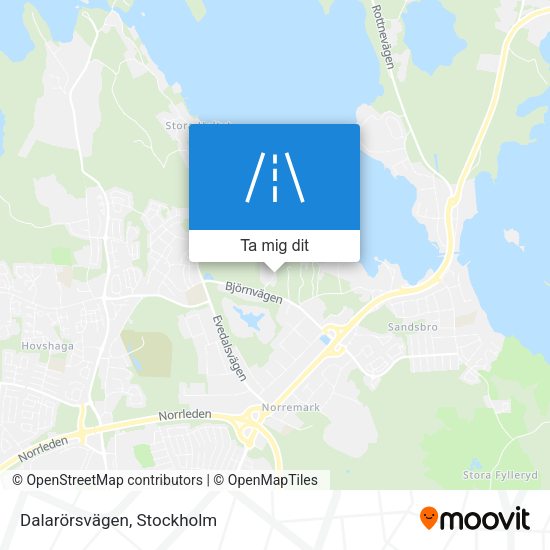 Dalarörsvägen karta