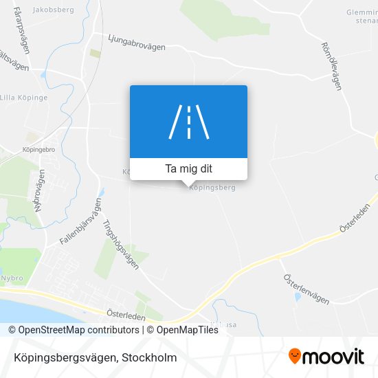 Köpingsbergsvägen karta