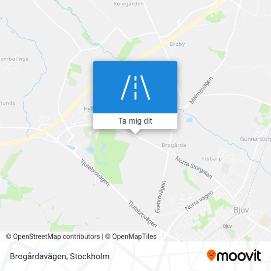 Brogårdavägen karta