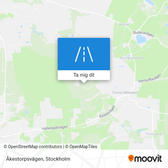 Åkestorpsvägen karta