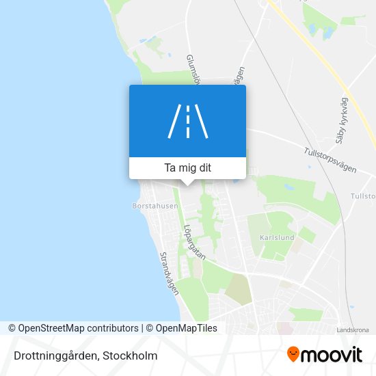 Drottninggården karta