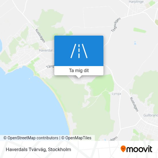 Haverdals Tvärväg karta