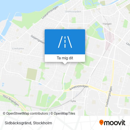 Sidbäcksgränd karta